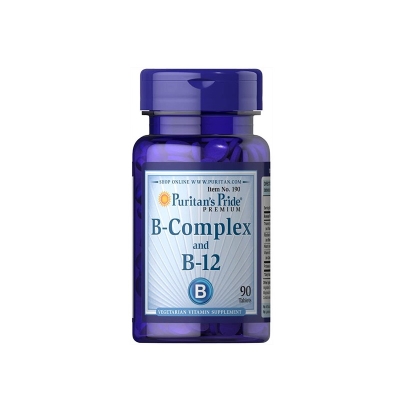 Комплекс Puritan's Pride Vitamin B-Complex and Vitamin B-12, 90 таблеток