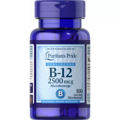 Витамин В12 Puritan's Pride 2500 мкг, 120 таблеток