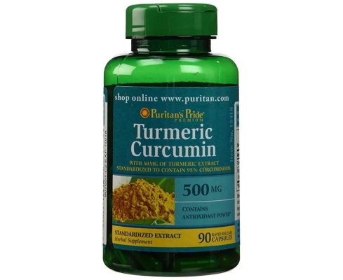 Куркумин Puritan's Pride Turmeric Curcumin 500 мг, 90 капсул