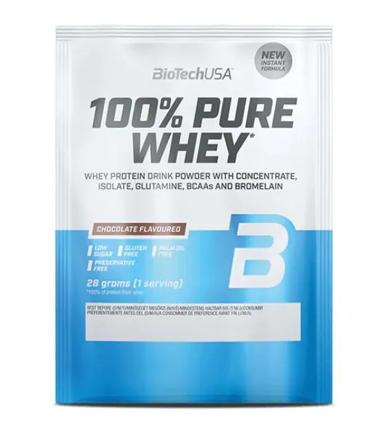 Протеїн сироватковий змішаний Biotech 100% Pure Whey шоколад, 28 г