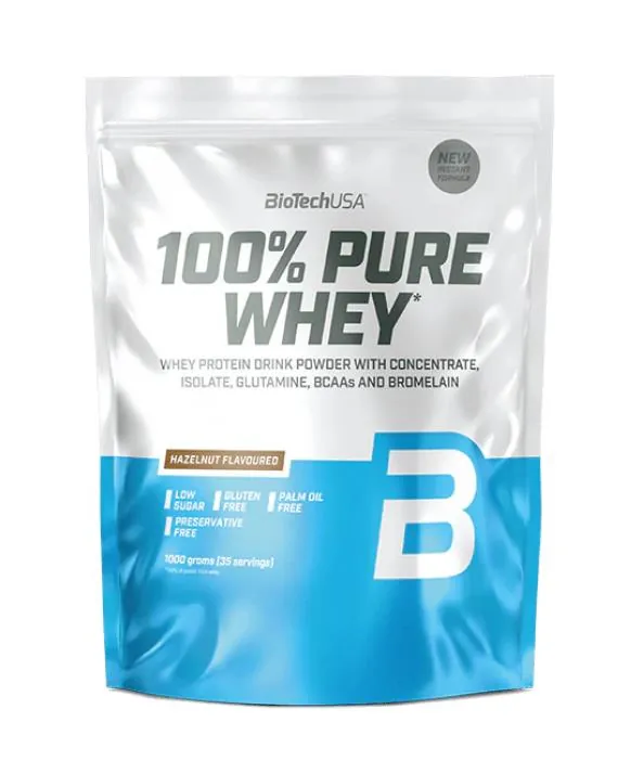 Протеїн сироватковий змішаний Biotech 100% Pure Whey фундук, 1 кг