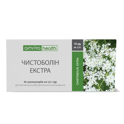 Фітосвічки Чистоболін Екстра Amrita супозиторії №10