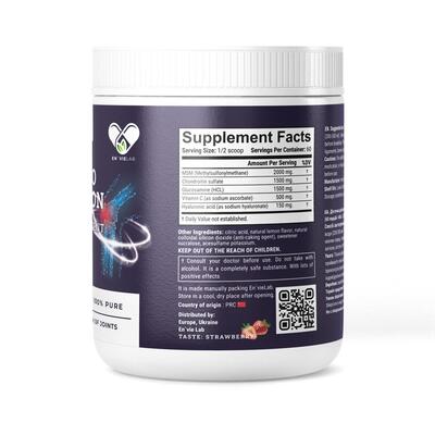 Хондропротектор En'vie Lab 5 Active Component для суставов, со вкусом клубники, порошок, 60 порций