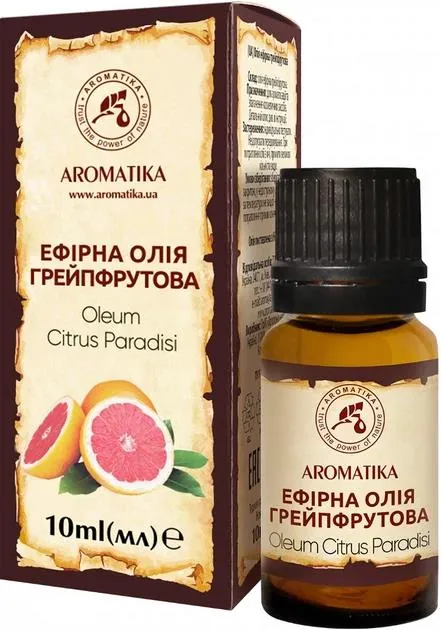 Олія ефірна Ароматика Грейпфрутова, 10 мл