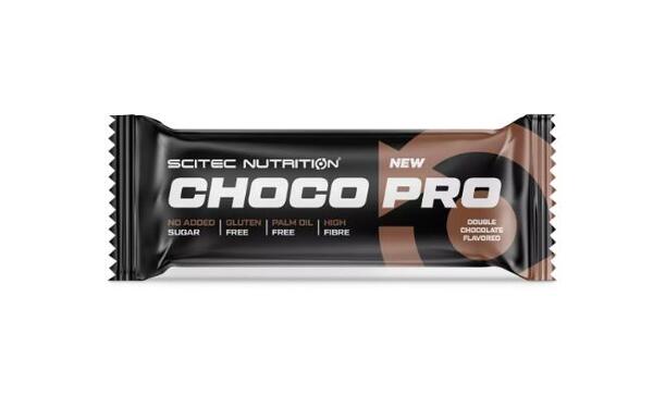 Батончик протеиновый Scitec Nutrition Choco Pro double chocolate, 55 г