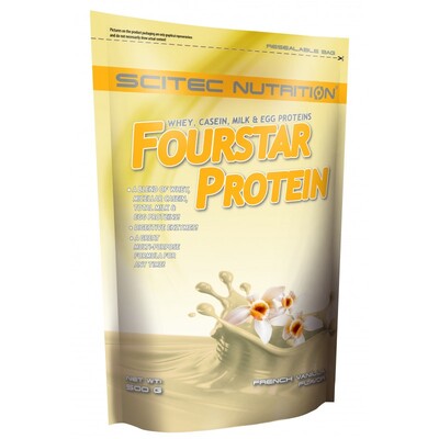 Протеин Scitec Nutrition Fourstar Protein french vanilla, 500 г