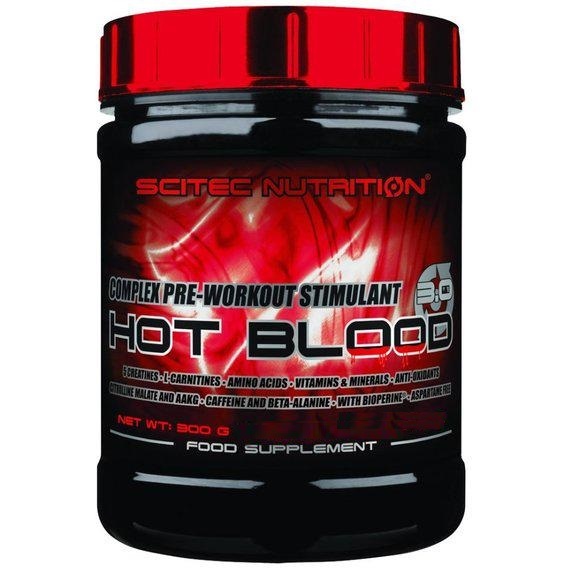Предтренировочный комплекс Scitec Nutrition Hot Blood 3.0 orange juice, 300 г