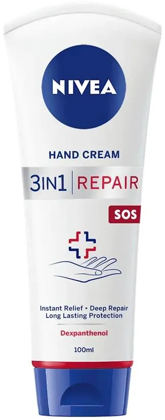 Крем для рук Nivea Repair 3 в 1 SOS Відновлення (84688), 100 мл