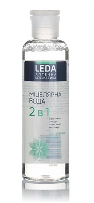 Міцелярна вода Leda 2в1 з протеїнами шовку, 200 мл