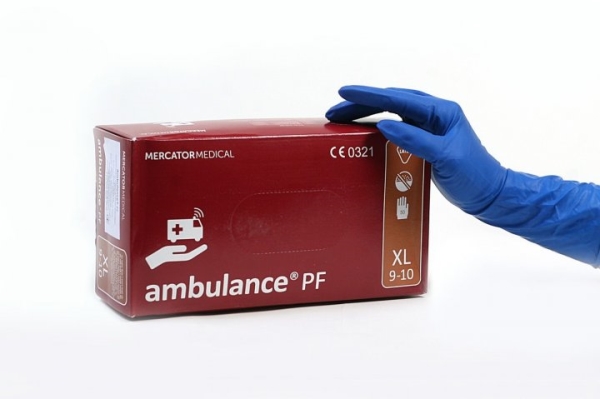 Перчатки смотровые Ambulance PF латексные без пудры нестерильные, размер XL, пара