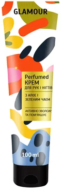 Крем для рук і нігтів Мій каприз Glamour з алое і зеленим чаєм, 100 мл