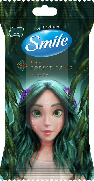 Серветки вологі Smile Mavka, 15 шт