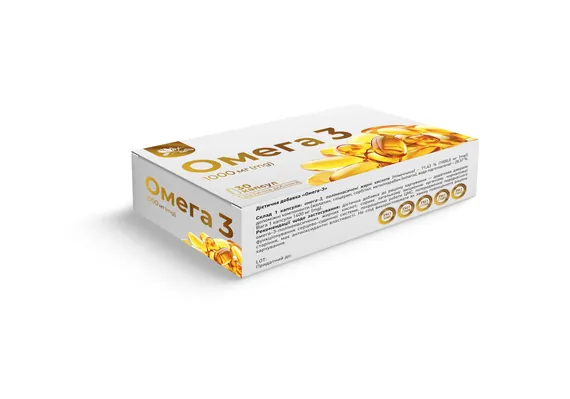 Омега-3 1000 мг капсули №30 (10х3) Ronpharm