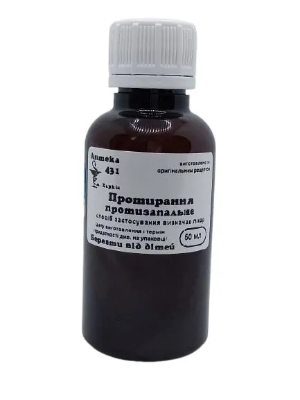 Протирання протизапальне Аптека №431, 50 мл