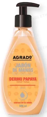 Мило рідке для рук Agrado Dermo Papaya Папайя, 500 мл