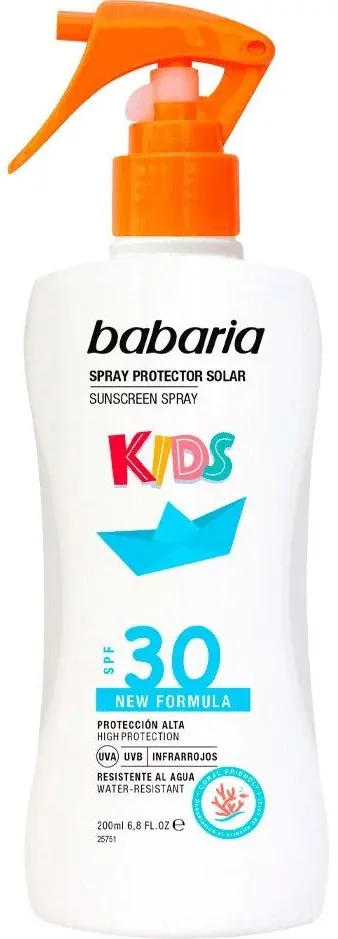 Спрей сонцезахисний Babaria Kids SPF30 для дітей, 200 мл