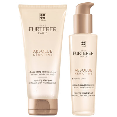 Набор Rene Furterer Absolue Keratine Kit Восстановление поврежденных волос (Шампунь 200 мл + Крем 100 мл)