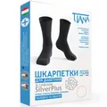Шкарпетки для діабетиків Tiana 725 SilverPlus зі сріблом, колір чорний, розмір 1
