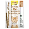 Ласощі для кішок GimCat Sticks палички з індичкою і кроликом, 4 штуки