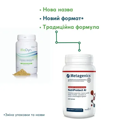 НутриПротект АЛ Натур (ІфлаДін) Metagenics NutriProtect AL Natuur (IflaDyn) порошок, 632 г