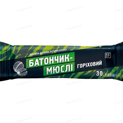 Батончик-мюслі IF горіховий, 30 г