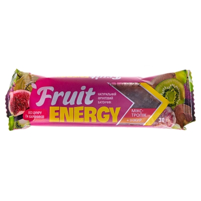 Батончик Fruit Energy тропический микс + инжир, 30 г
