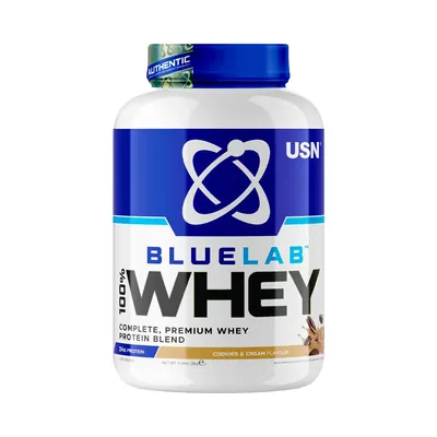 Протеїн сироватковий змішаний USN Blue Lab 100% Whey печиво та крем, 2 кг