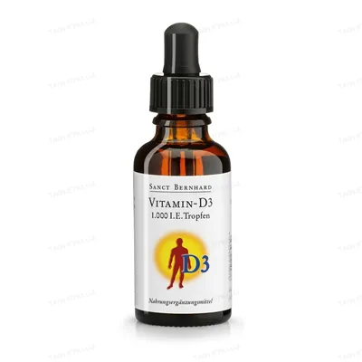 Вітамін Д3 Sanct Bernhard Vitamin-D3 1000 МО (25 мкг), 30 мл