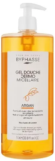 Гель для душу Byphasse Dermo Micellar Argan Арган міцелярний, 1000 мл