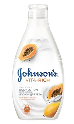 Лосьйон для тіла Johnson's Body Care Vita-Rich пом'якшувальний з екстрактом папайї, 250 мл