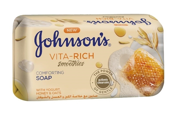 Мыло Johnson's Vita-Rich расслабляющее с йогуртом, медом и овсом, 125 г