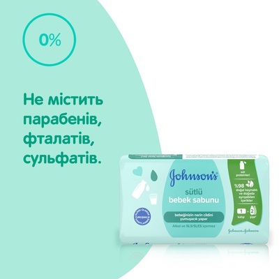 Мыло детское Johnson's Baby с молоком, 90 г