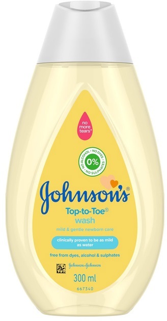 Пенка-шампунь для мытья и купания Johnson's Baby От макушки до пяточек детская, 300 мл