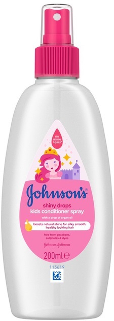 Спрей-кондиціонер для волосся Johnson's Baby Блискучі локони дитячий, 200 мл