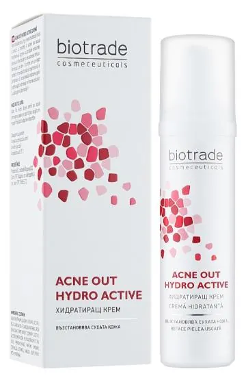 Крем для обличчя Biotrade Acne Out зволожуючий гідроактивний проти вугрової висипки, 60 мл