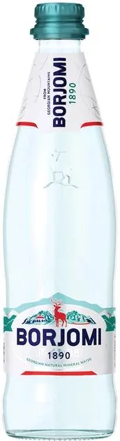 Вода мінеральна Borjomi газована, скляна пляшка, 0,5 л