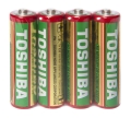 Батарейка Toshiba R6 AA, 4 штуки
