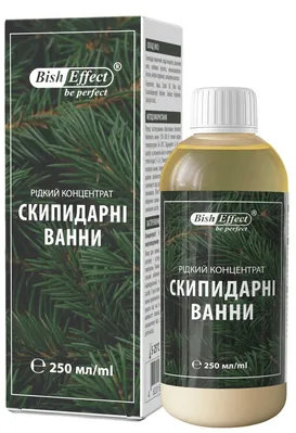 Рідкий концентрат для ванн BishEffect Скипидарні ванни, 250 мл