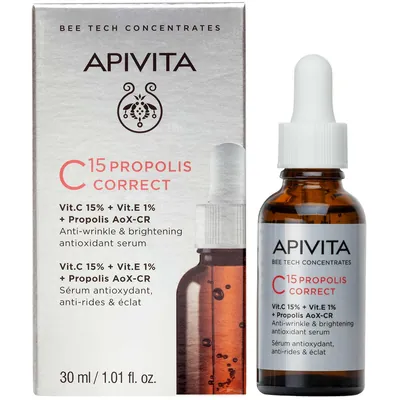 Сироватка для обличчя Аpivita Bee Tech Concentrates антиоксидантна проти зморшок та для сяйва шкіри, 30 мл