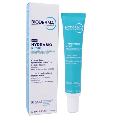 Крем для обличчя Bioderma Hydrabio Rich насичений зволожуючий для чутливої зневодненої шкіри, 40 мл