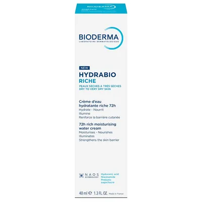 Крем для обличчя Bioderma Hydrabio Rich насичений зволожуючий для чутливої зневодненої шкіри, 40 мл