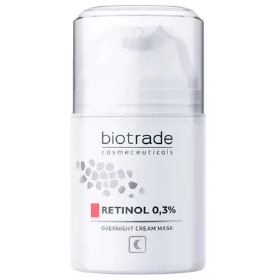 Крем-маска для обличчя Biotrade Retinol антивікова нічна з ретинолом 0,3%, 50 мл