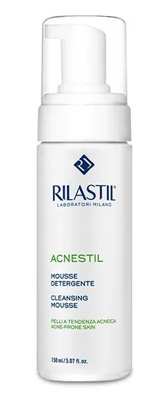 Мус Rilastil Acnestil делікатний очищуючий для шкіри обличчя схильною до акне, 165 мл