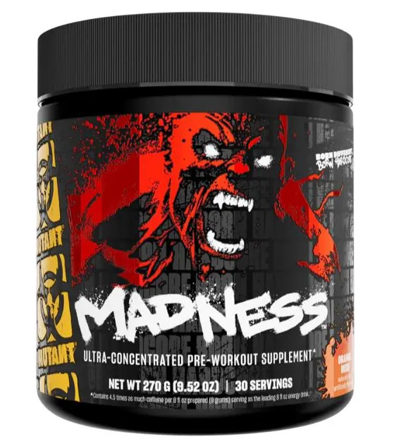 Передтренувальний комплекс Mutant Madness, помаранчева лихоманка, 225 г