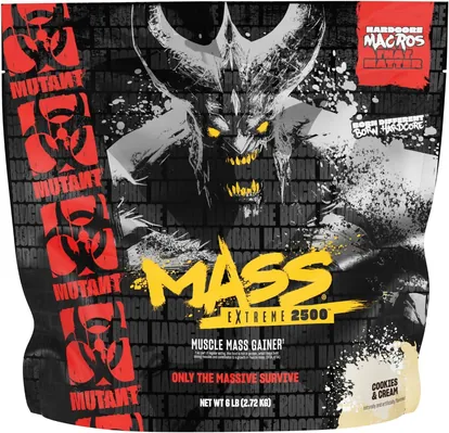 Гейнер Mutant Mass Extreme 2500, печиво з кремом, 2720 г