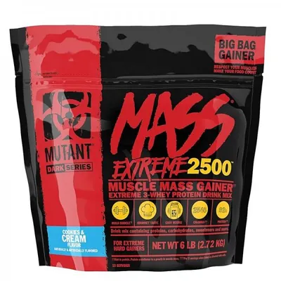Гейнер Mutant Mass Extreme 2500, печиво з кремом, 2720 г