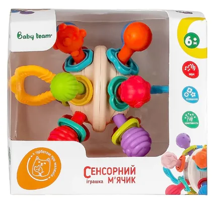Іграшка Baby Team 8451 Сенсорний м'ячик