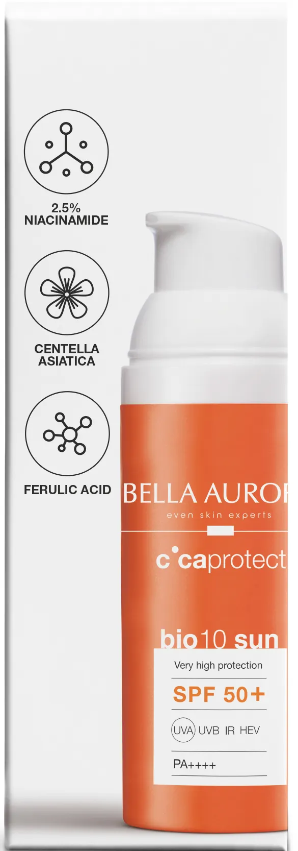 Крем для обличчя Bella Aurora сонцезахисний від пігментних плям SPF50+, 50 мл
