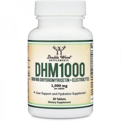 Дигидромирицетин (ДГМ) + Электролиты Double Wood DHM 1000 mg + Electrolytes, 30 таблеток