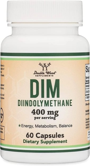 Дііндолілметан Double Wood - DIM (Diindolylmethane) 400 mg, 60 капсул